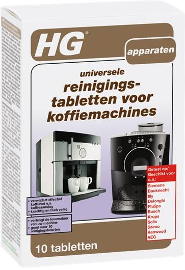 HG Универсальные чистящие таблетки для кофемашин 10 шт