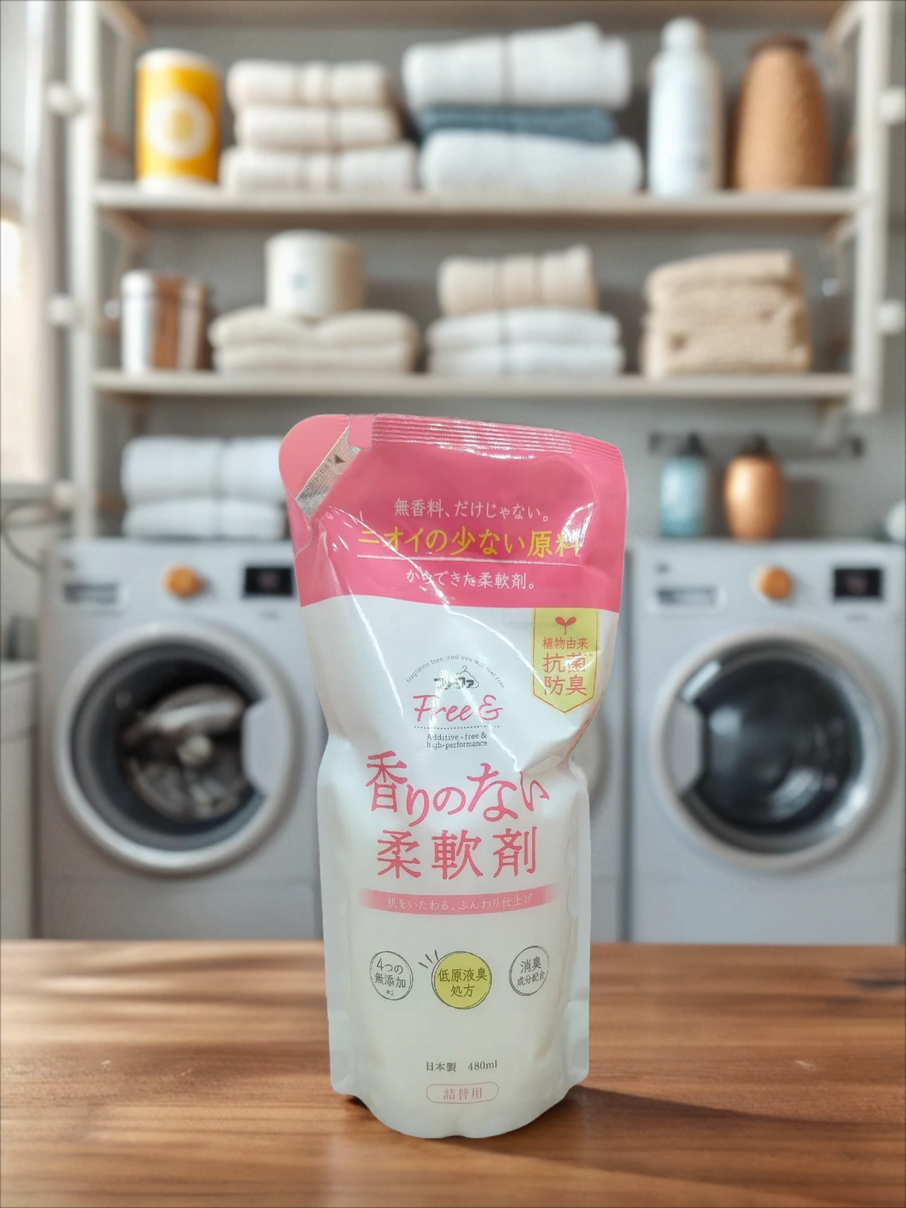 Nissan FaFa ECO Fine Free Кондиционер для белья смягчающий Без отдушек 480 мл запасной блок