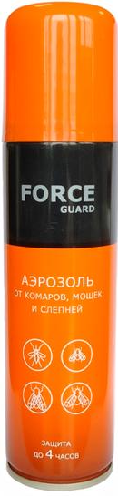 Force Guard Аэрозоль от комаров, мошек и слепней 150 мл