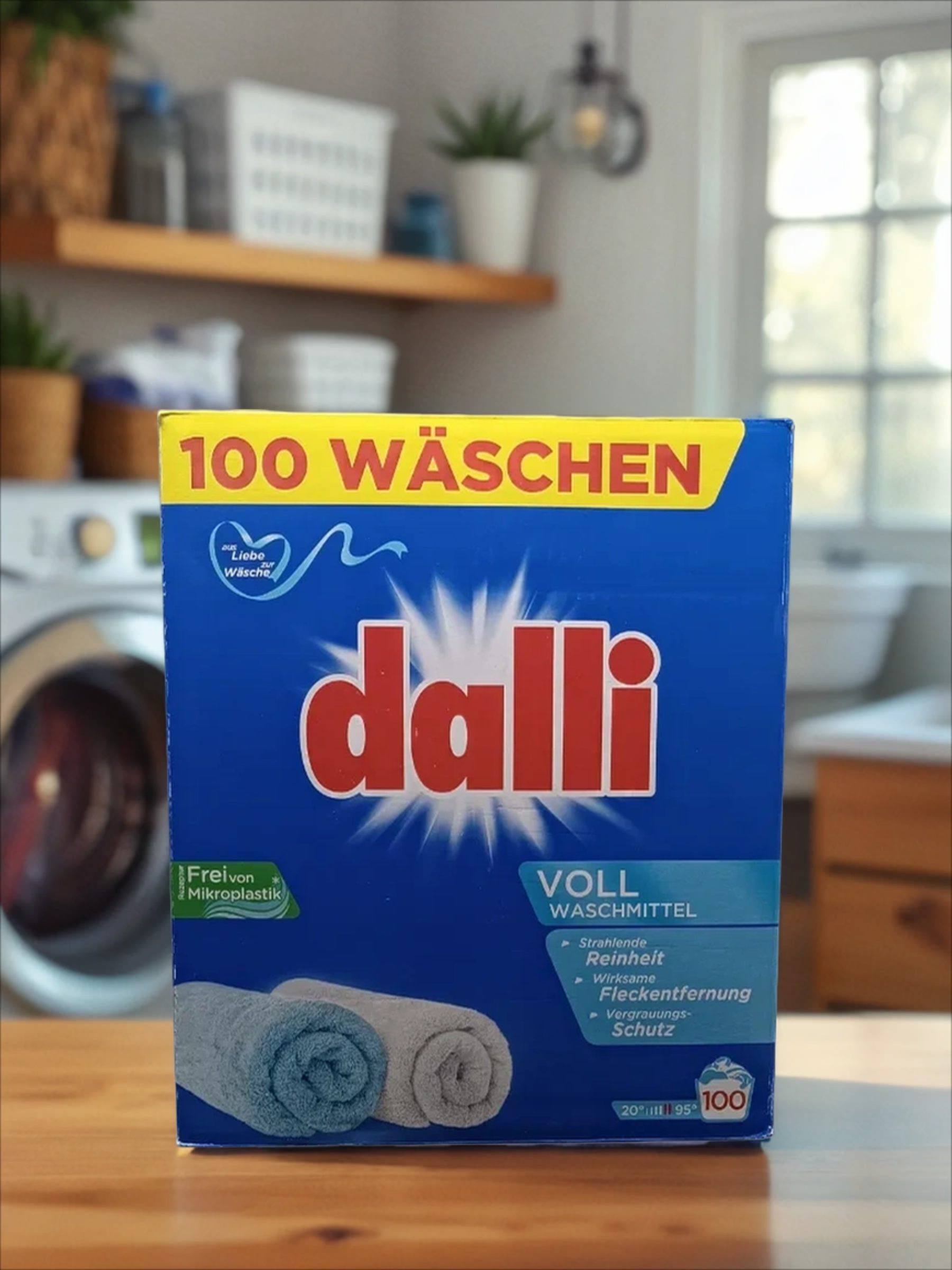 Dalli Voll Стиральный порошок для белого и светлого 6 кг на 100 стирок