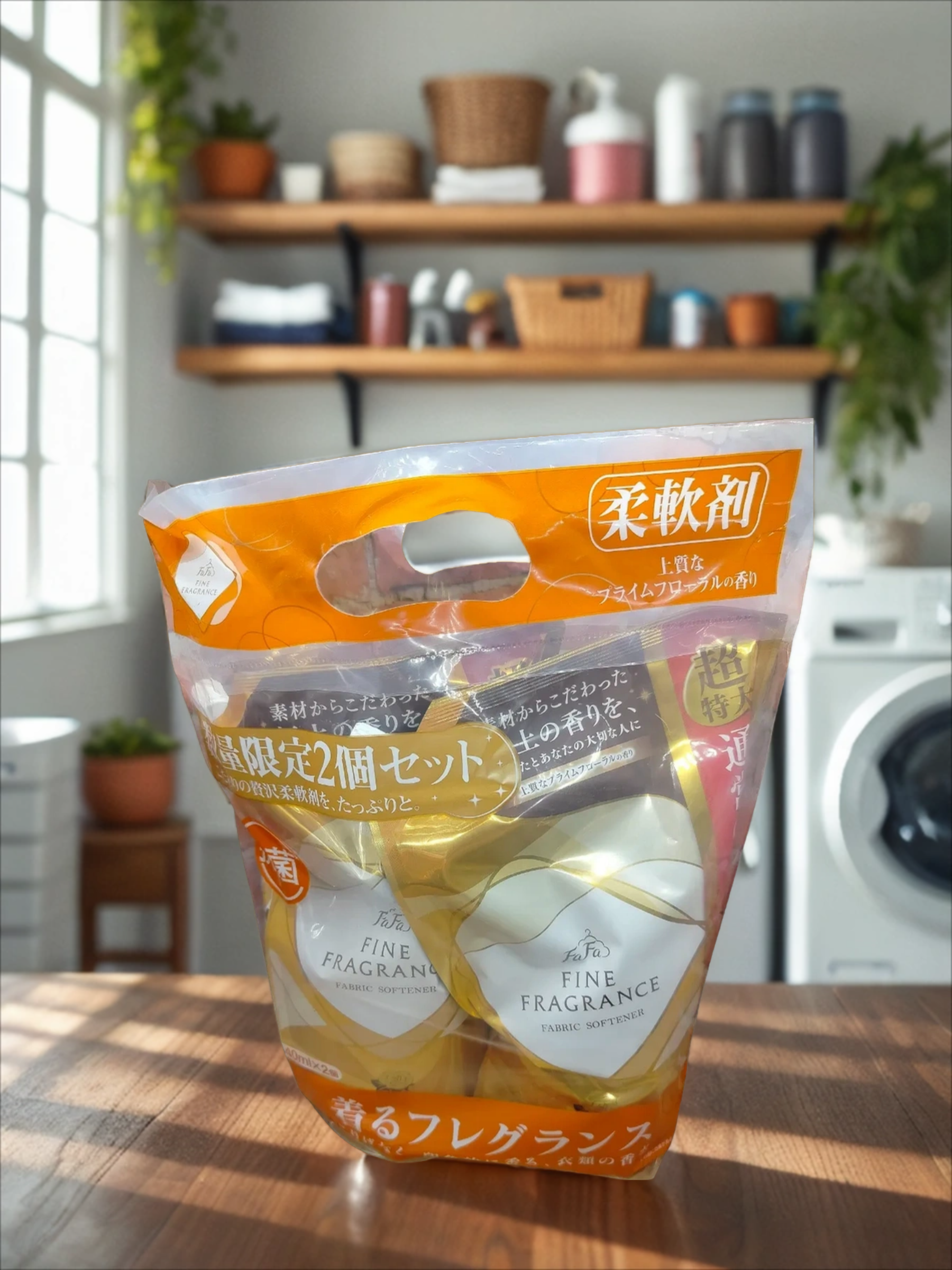 Nissan FaFa Fine Fragrance Beaute Набор Кондиционеры для белья с антистатическим эффектом и ароматом цветов, мускуса и сандалового дерева 1440 мл в мягкой упаковке 2 шт