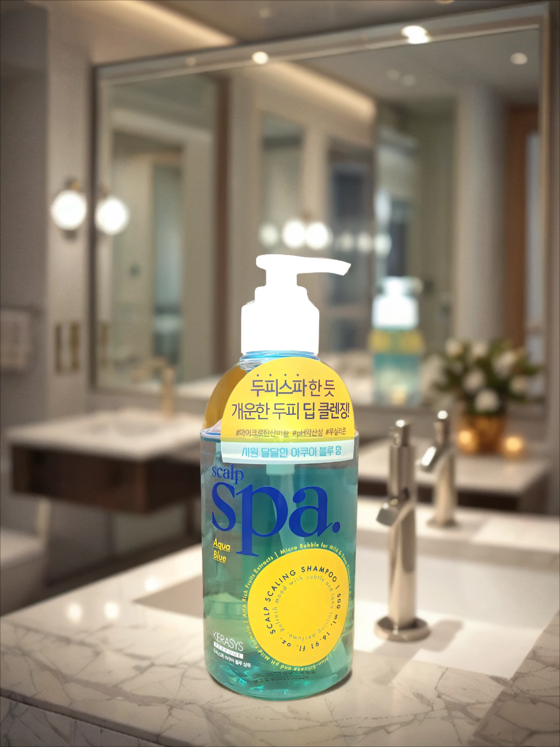 Aekyung Kerasys Scalp Spa Aqua Blue Шампунь увлажняющий с освежающим ароматом 500 мл