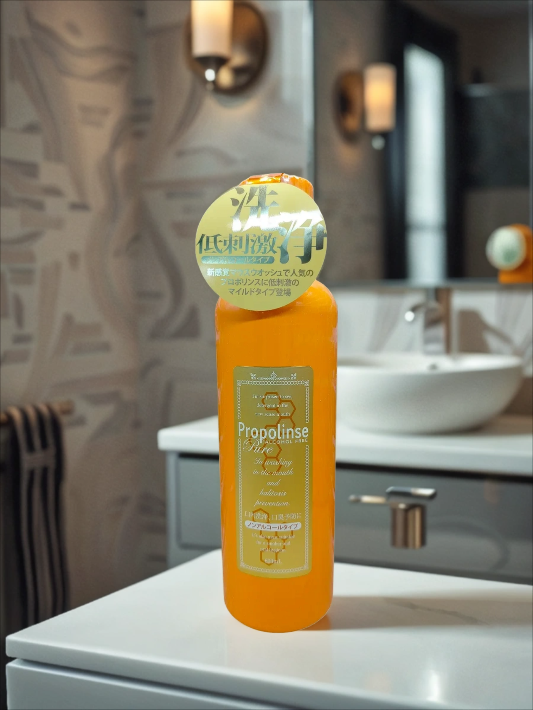 Pieras Propolinse Ополаскиватель для полости рта бесспиртовой разрушающий и окрашивающий налет со вкусом Прополис 600 мл