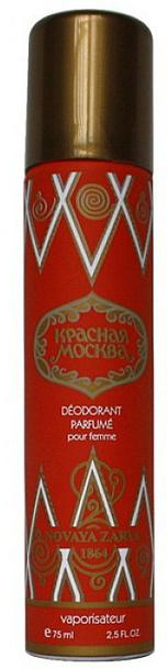 Новая Заря Moscou Rouge Дезодорант аэрозольный парфюмированный для женщин Красная Москва 75 мл