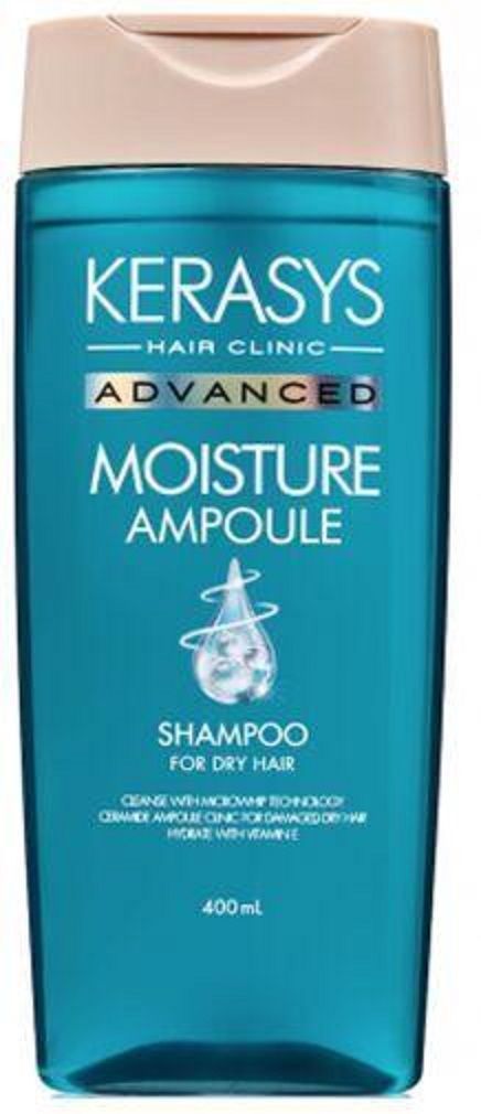 Aekyung Kerasys Advanced Moisture Ampoule Шампунь ампульный для сухих волос с церамидами Глубокое увлажнение 400 мл