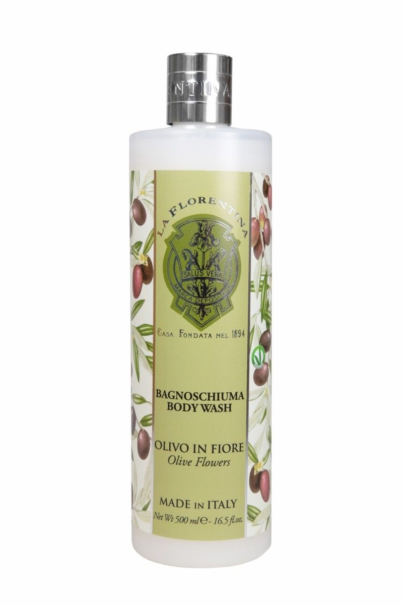 La Florentina Body Wash Olive Flowers Пена для ванн увлажняюшая с оливковым маслом и экстрактом Цветов оливы 500 мл