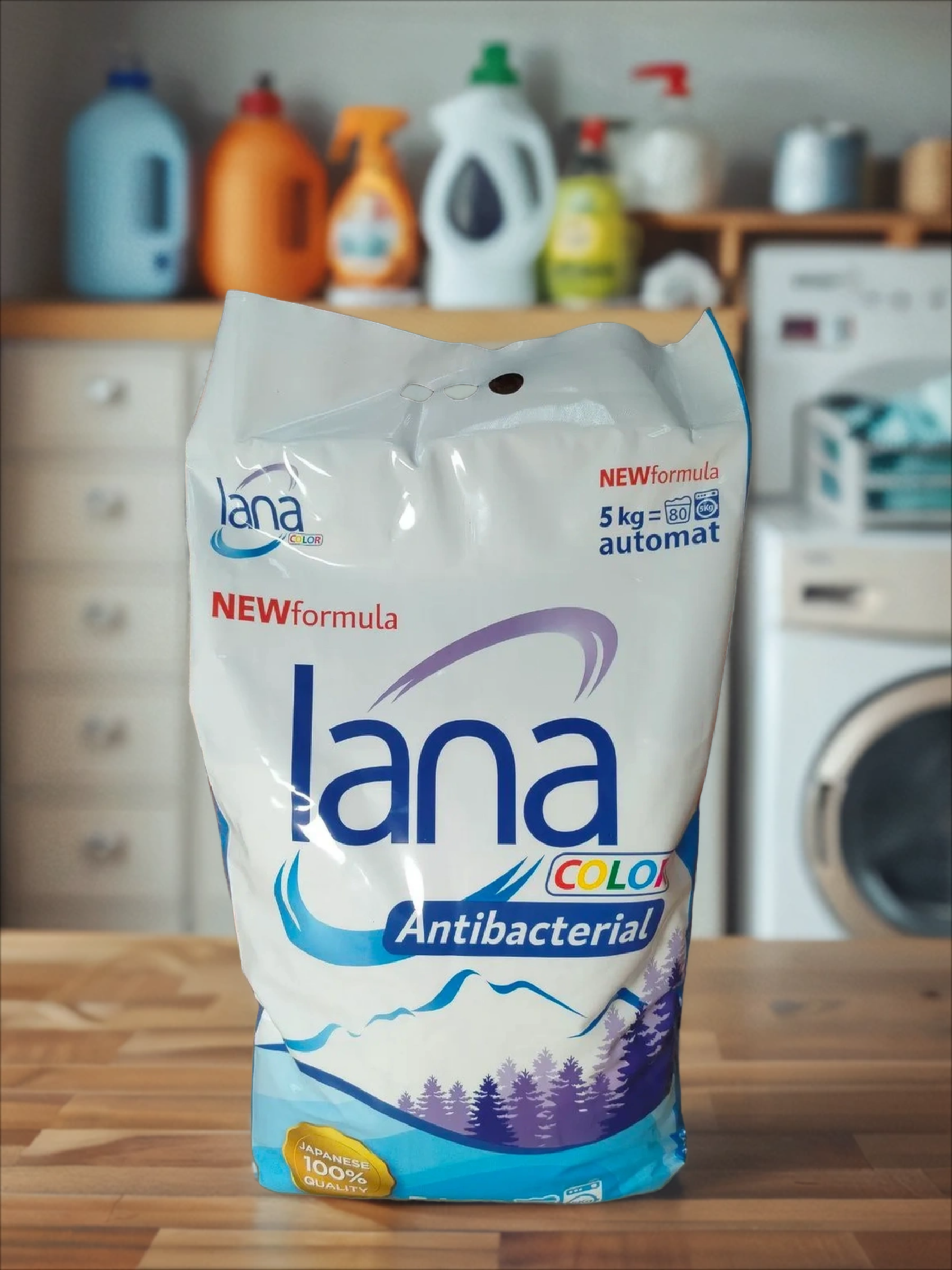 Lana Color Antibacterial Стиральный порошок с антибактериальным эффектом Сушка в помещении 5 кг на 80 стирок