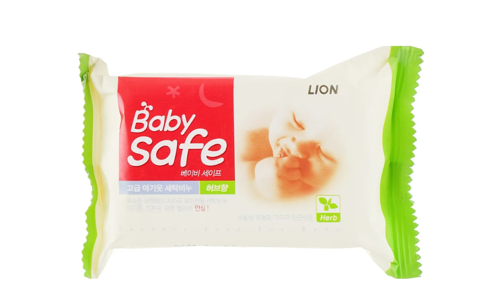 Lion Baby Safe Мыло для стирки детского белья с экстрактом восточных трав 190 гр