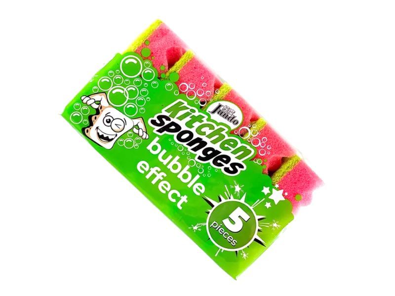 Jundo Губки для мытья посуды Bubble Effect 5 шт