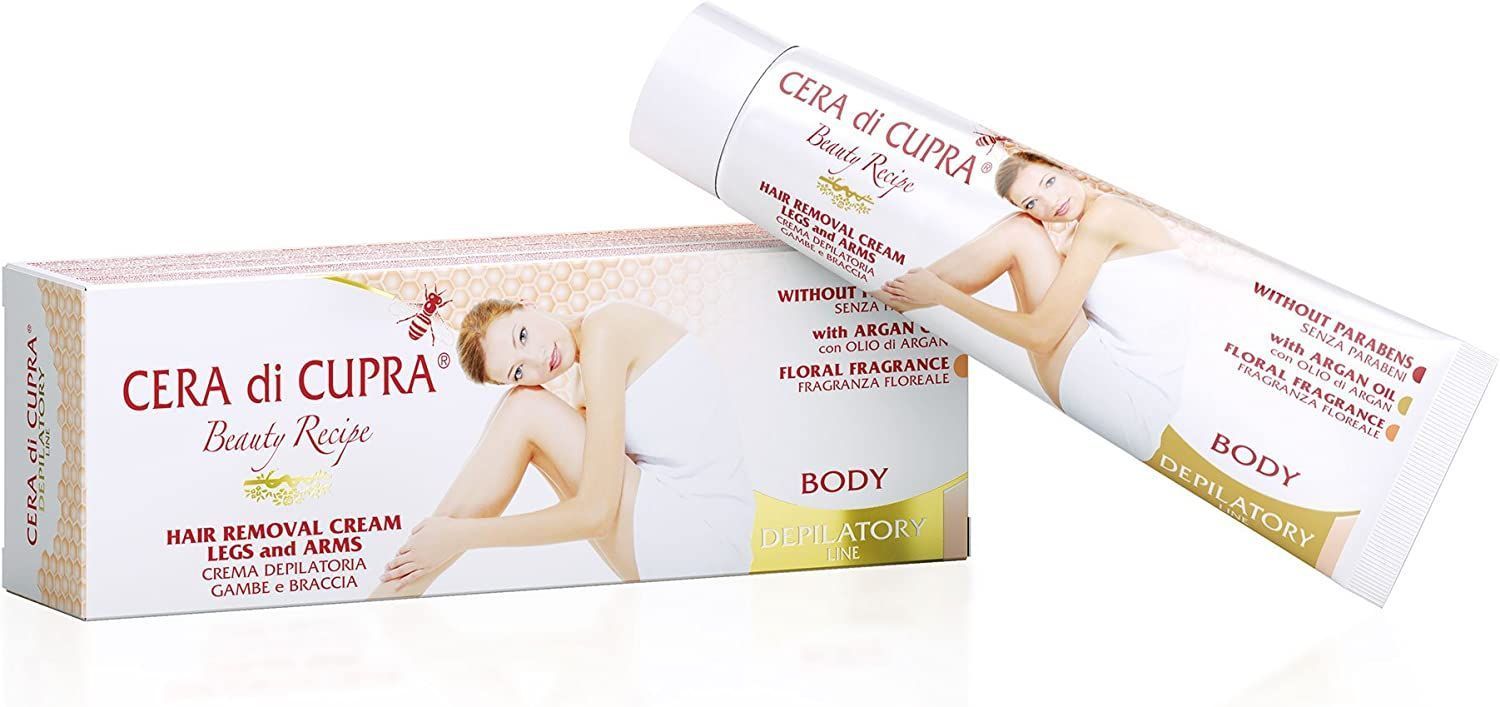 Cera di Cupra Hair Removal Cream Bikini & Underarm Крем для депиляции области бикини и подмышек с алое вера и ягодным ароматом 100 мл