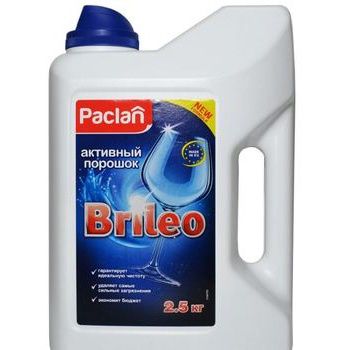 Paclan Brileo Активный порошок для посудомоченых машин 2.5 кг