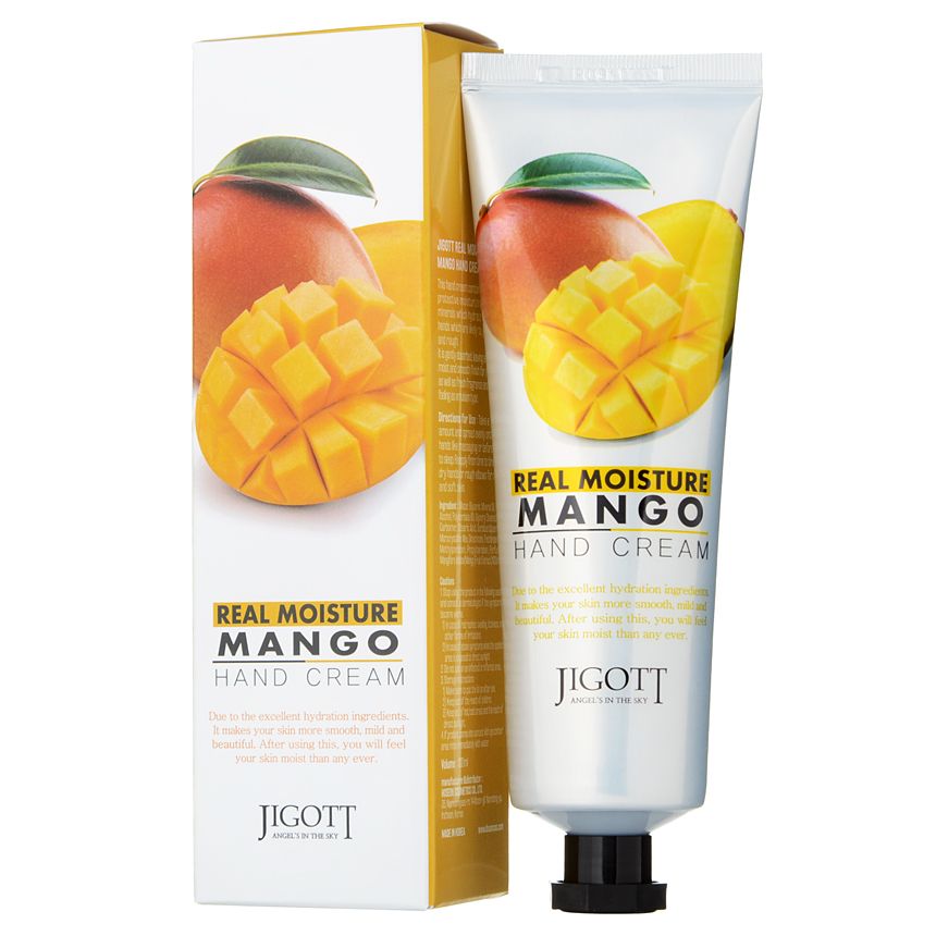 Jigott Real Moisture Mango Крем для рук с экстрактом манго 100 мл