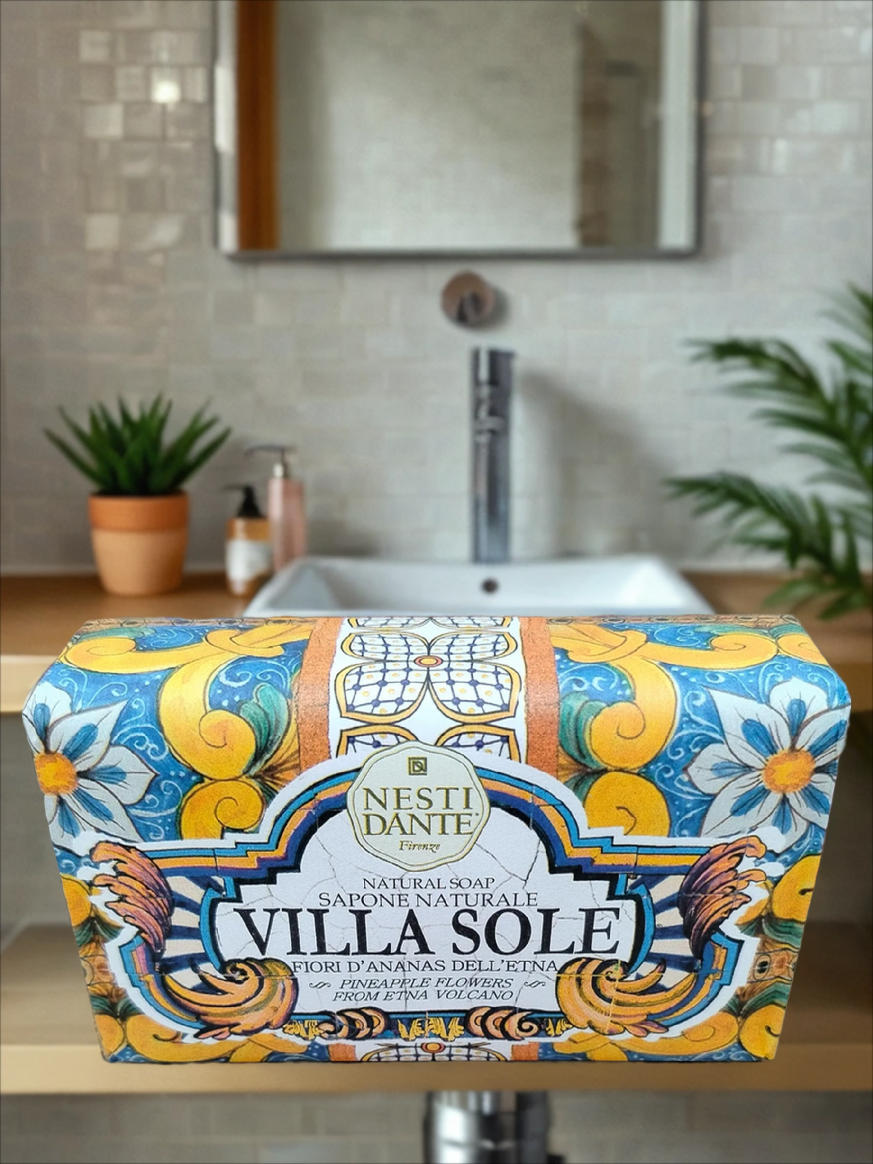 Nesti Dante Villa Sole Natural Soap Pinapple Flowers From Etba Volcano Мыло натуральное с ароматом Цветы Этны 250 гр