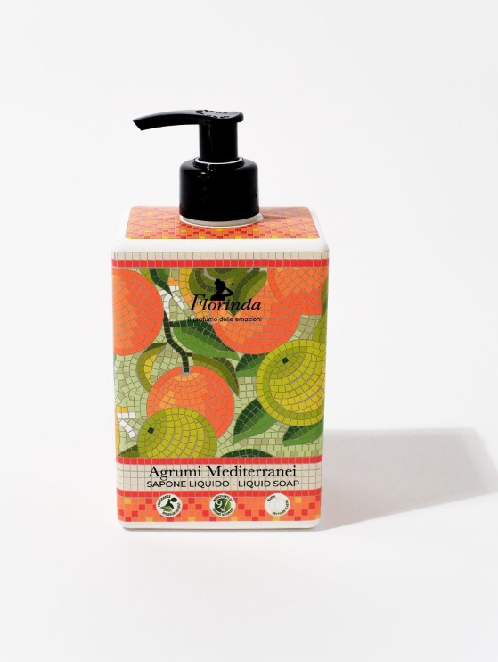 Florinda Liquid Soap Mediterranean Citrus Жидкое мыло натуральное на основе растительных масел Средиземноморские цитрусы 500 мл