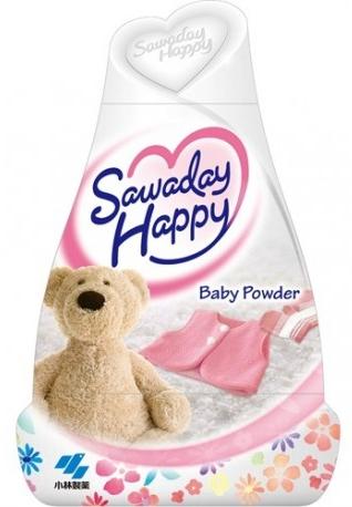 Kobayashi Sawaday Happy Baby Powder Гелевый освежитель воздуха для комнаты с ароматом Детской присыпки 150 гр