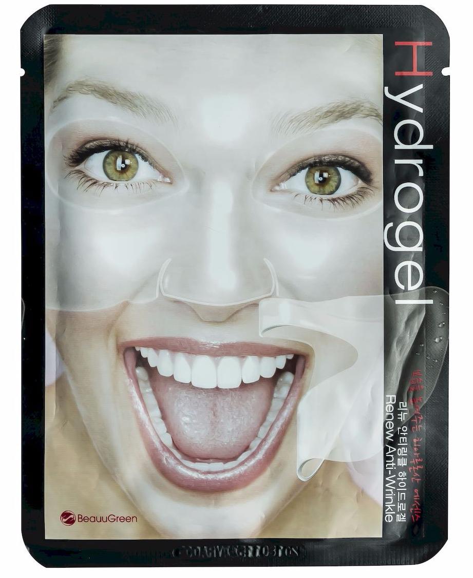 BeauuGreen Hydrogel Mask Pullulan Anti-Wrinkle Гидрогелевая маска для лица антивозрастная с пуллуланом 30 гр