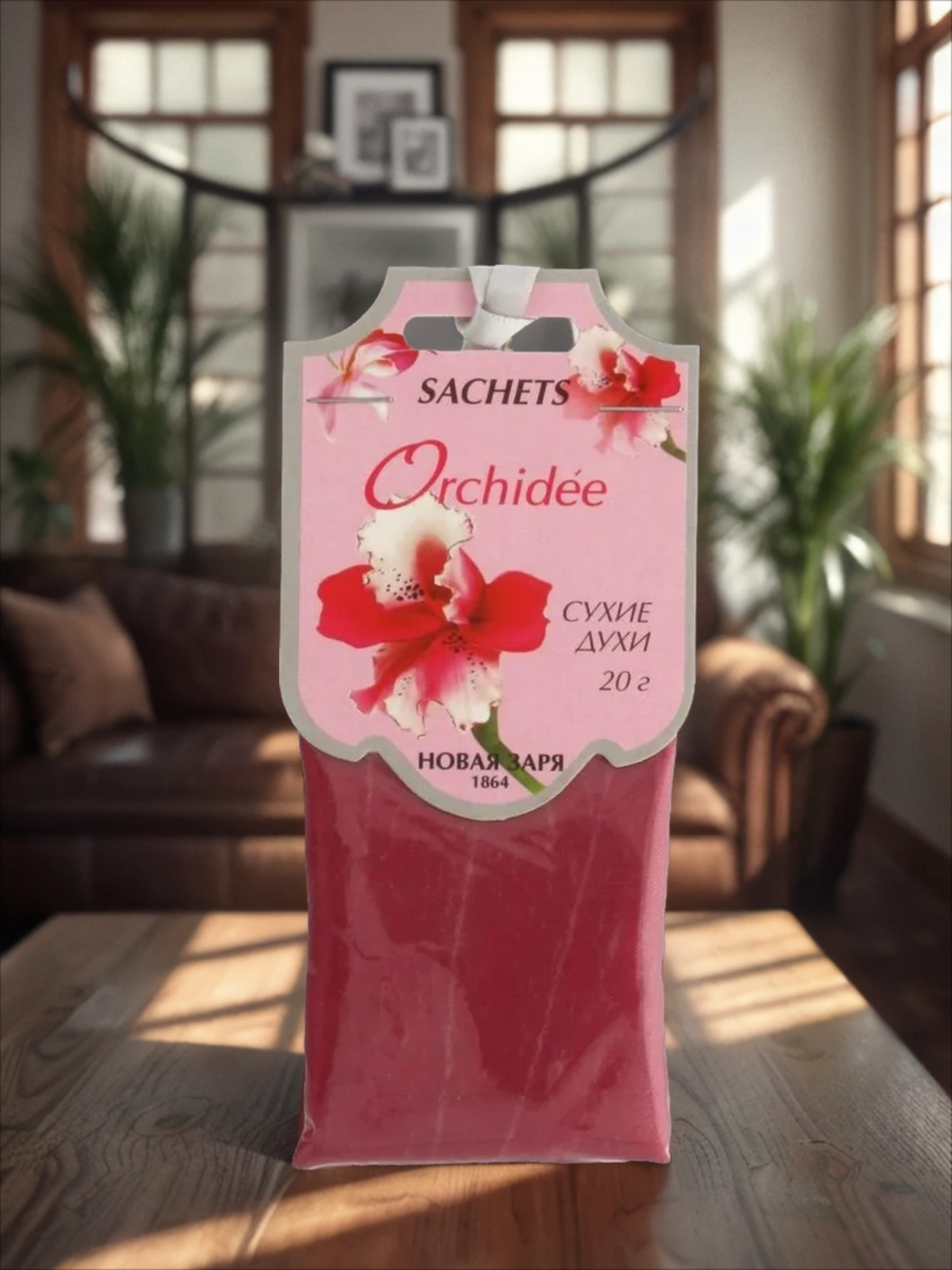Новая Заря Sachets Orcidee Сухие духи-саше для шкафов и помещений Орхидея 20 гр