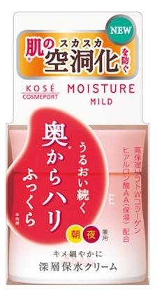 Kose Cosmeport Moisture Mild White Увлажняющий нежный крем для лица с коллагеном и гиалуроновой кислотой 60 гр