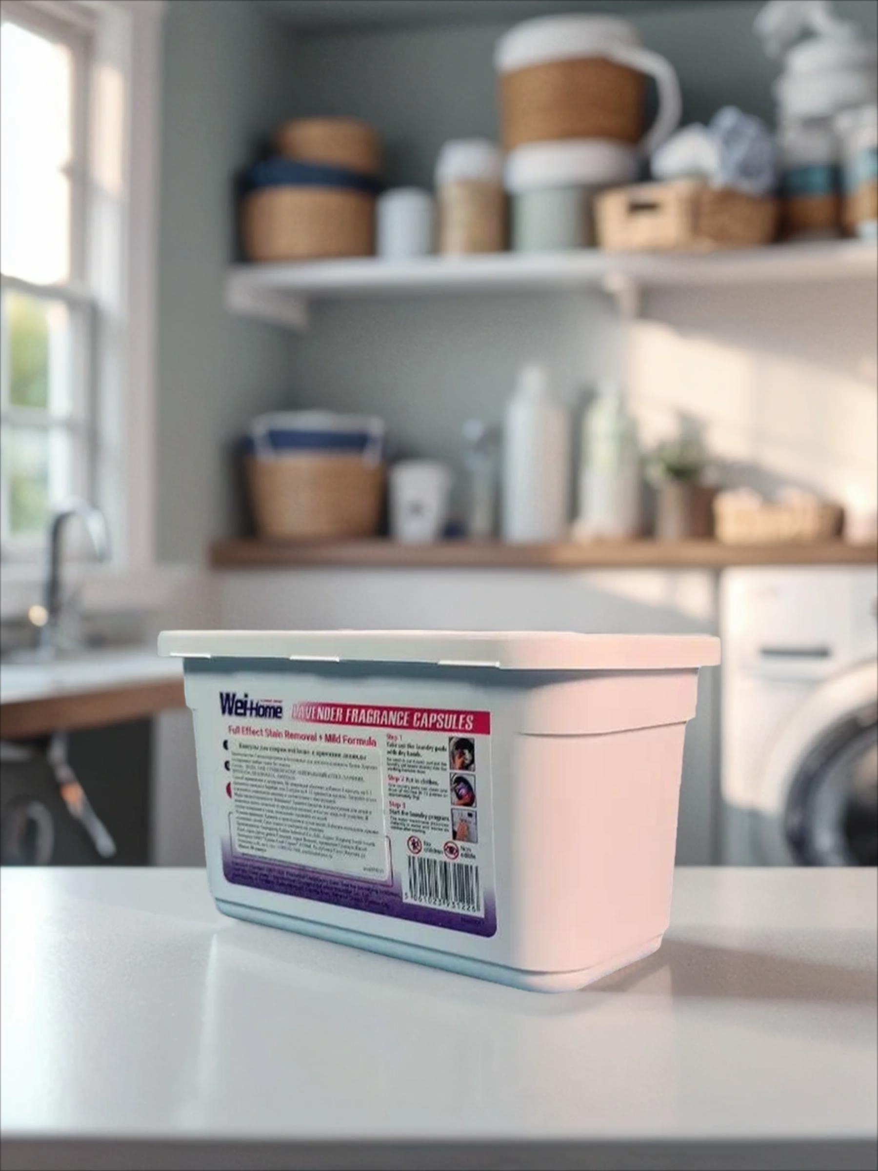 Kadina WeiHome Капсулы для стирки универсальные Лаванда 50 шт 500 гр