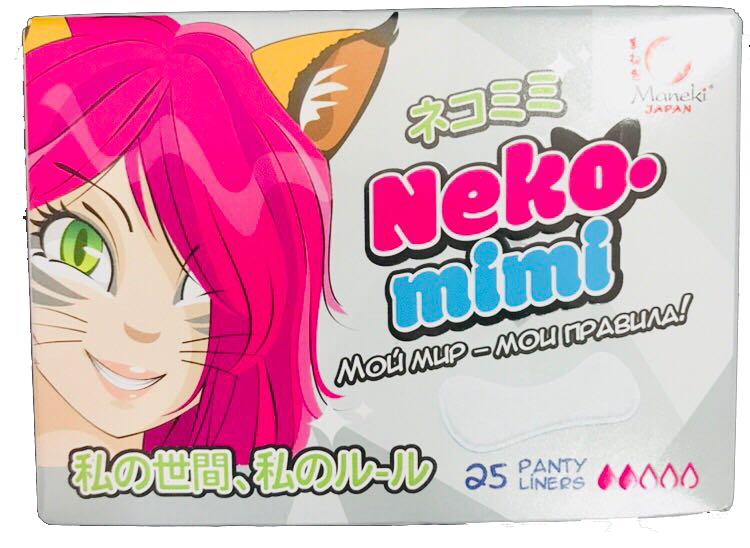 Maneki Neko-Mimi Прокладки гигиенические женские ежедневные 15,5 см 25 шт