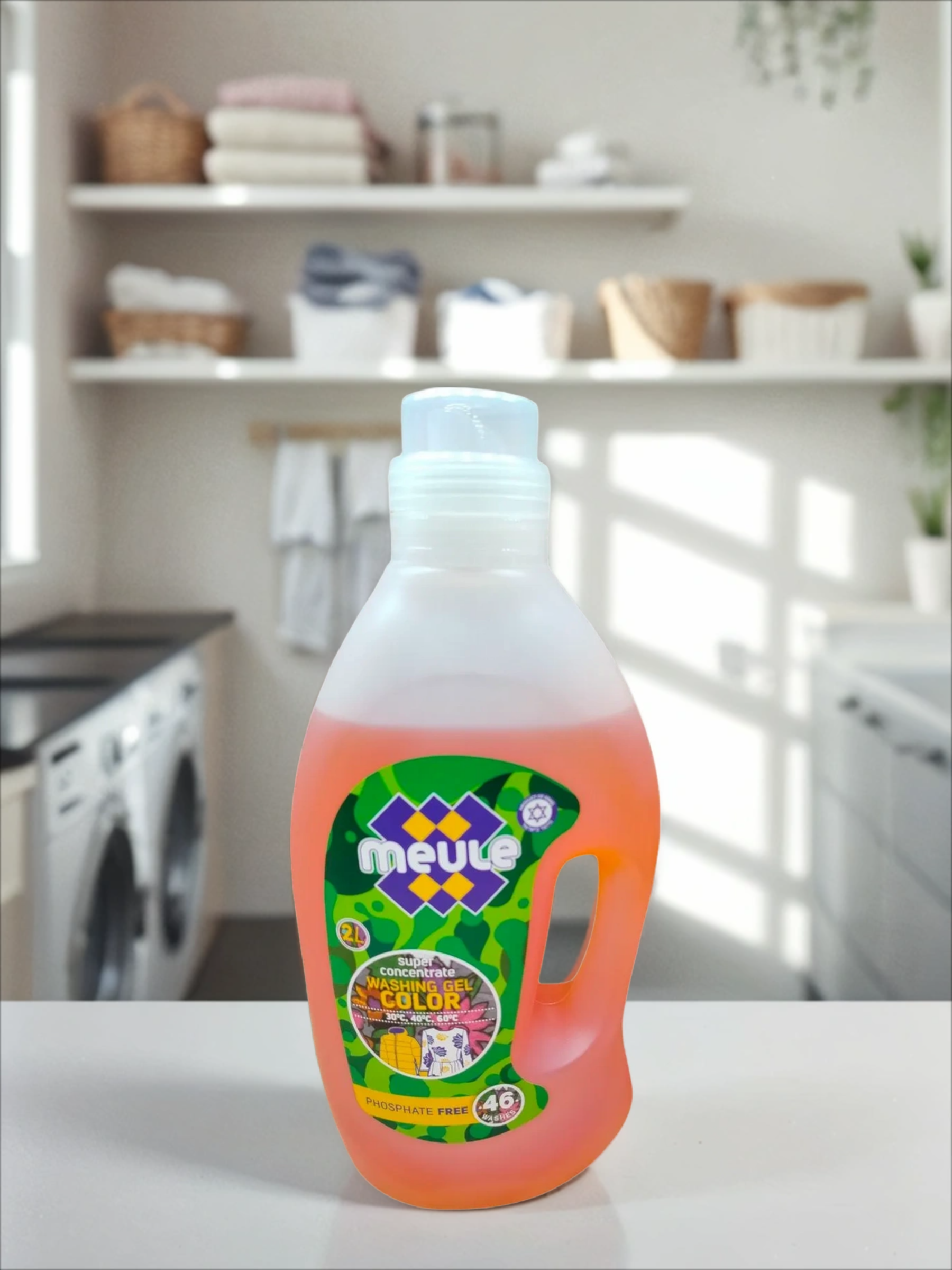Meule Color Концентрированный гель для стирки цветных изделий и пуховиков 2 л на 40 стирок
