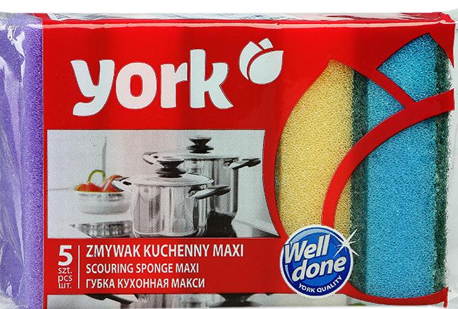 York Губки кухонные Макси 5 шт