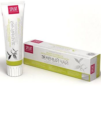 SPLAT Professional Зеленый чай Биоактивная зубная паста для защиты от кариеса и профилактики заболеваний десен 100 мл
