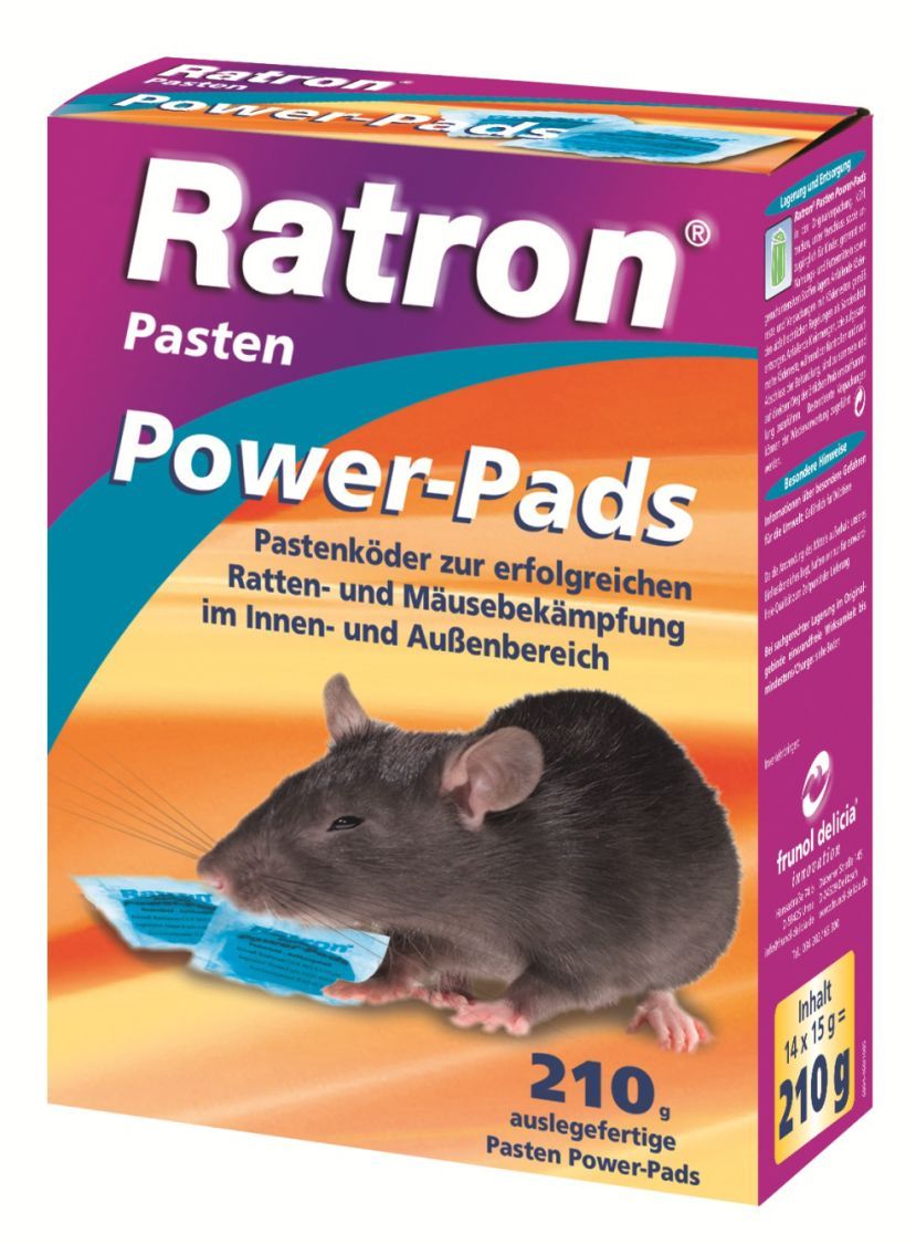 Ratron Pasten Power-Pads Пастообразное порционное средство от крыс и мышей 14*15 гр