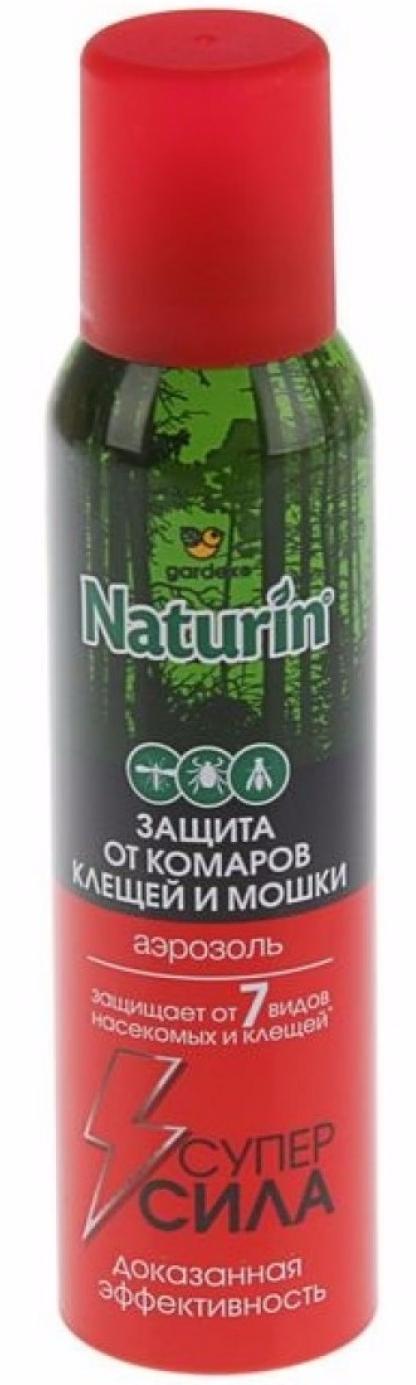 Gardex Naturin Супер Сила Аэрозоль от комаров и клещей и мошки 150 мл