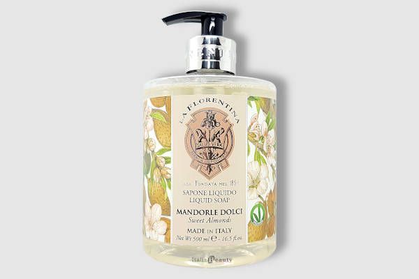 La Florentina Liquid Soap Sweet Almonds Жидкое мыло с оливковым маслом и экстрактом Сладкого миндаля 500 мл