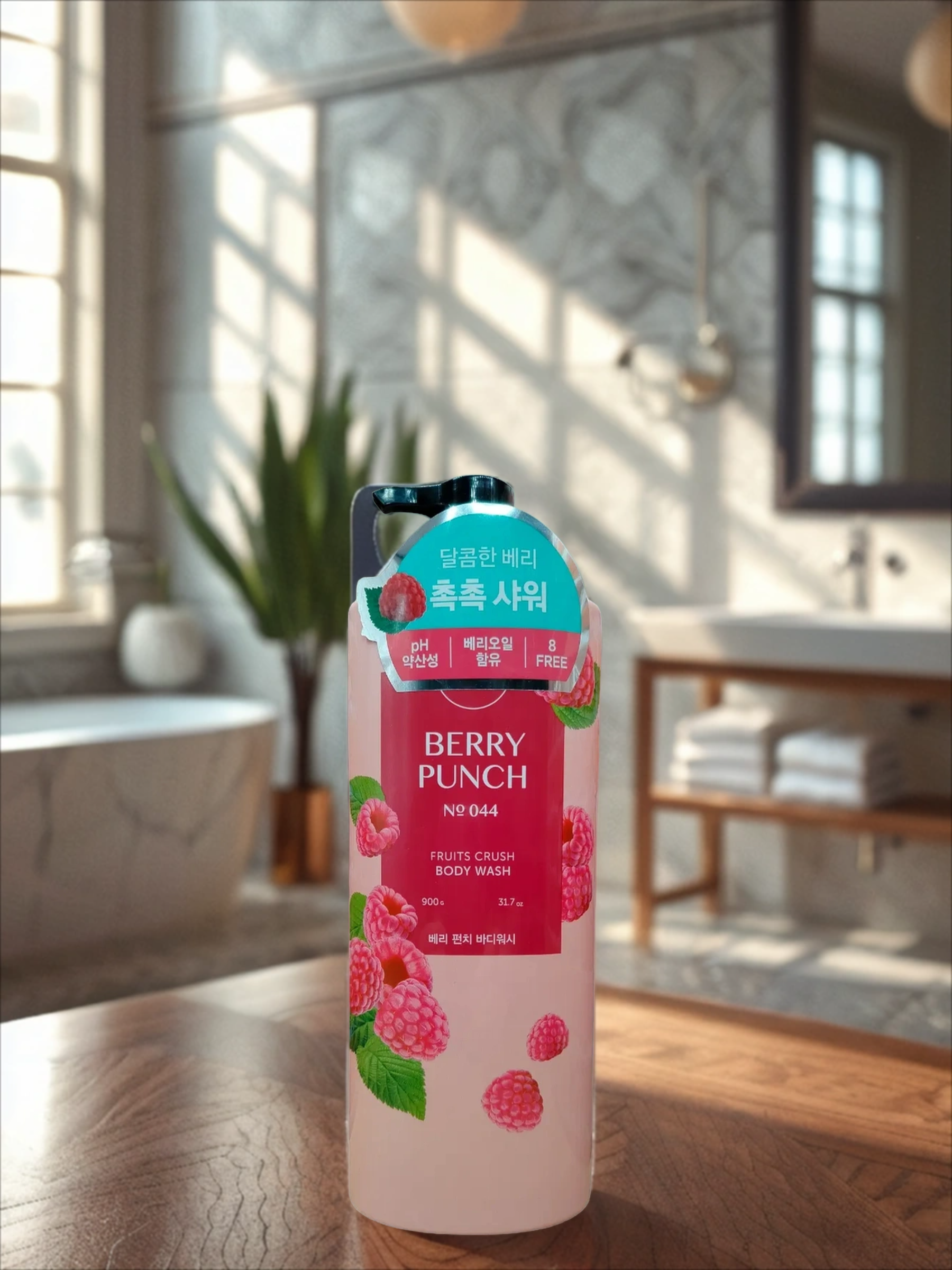 Happy Bath № 044 Berry Punch Гель для душа парфюмированный Сладкая малина 900 гр