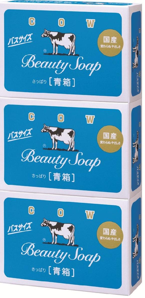 Cow Brand Мыло туалетное молочное освежающее с прохладным ароматом жасмина 85 гр 3 шт