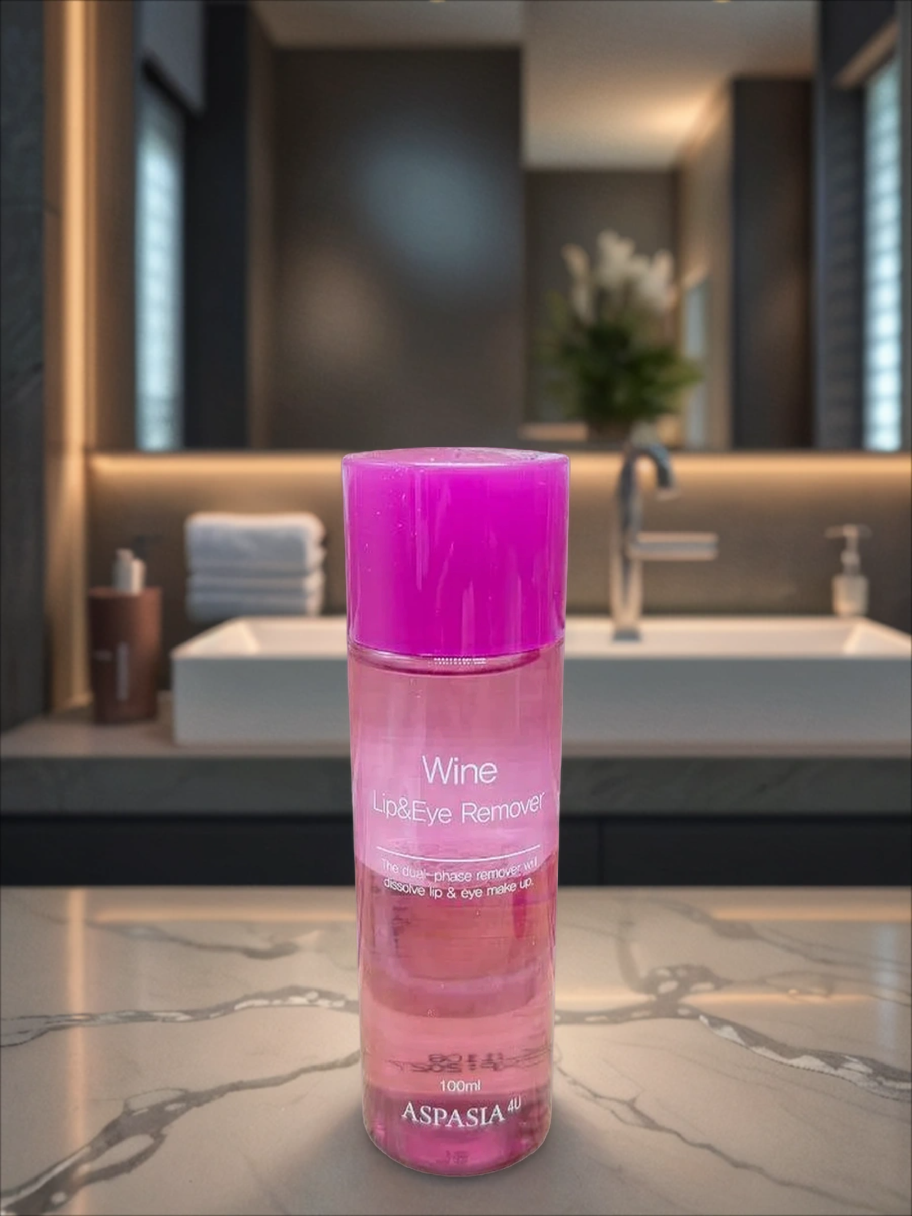 Aspasia 4U Lip & Eye Remover Wine Средство для снятия макияжа двухфазное с экстрактом Вина 100 гр