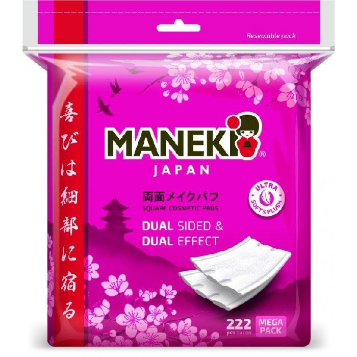 Maneki Sakura Косметические ватные подушечки 222 шт