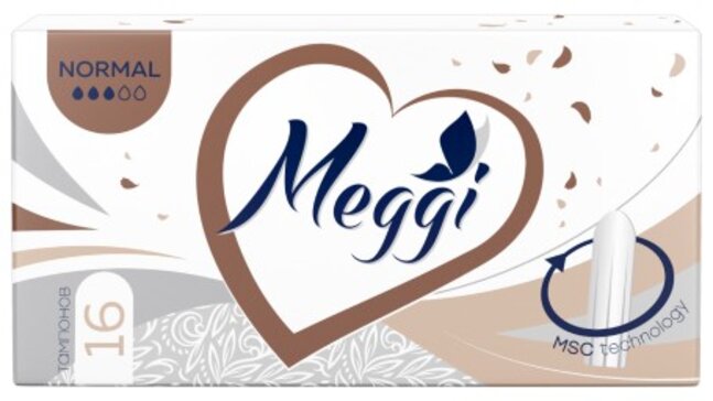 Meggi Normal Тампоны гигиенические 3 капли 16 шт