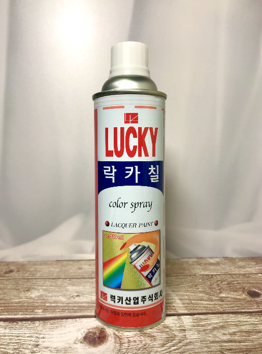 Lucky Color Spray Lacquer Paint 310 Аэрозольная матовая краска быстросохнущая универсальная Белая 530 мл