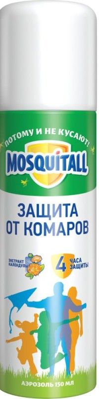 Mosquitall Защита для взрослых Аэрозоль от комаров 150 мл