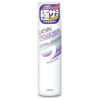 Mandom Gatsby Powder Aqua Soap Аэрозольный дезодорант-антиперспирант с тальком для мужчин с ароматом Свежести 130 гр