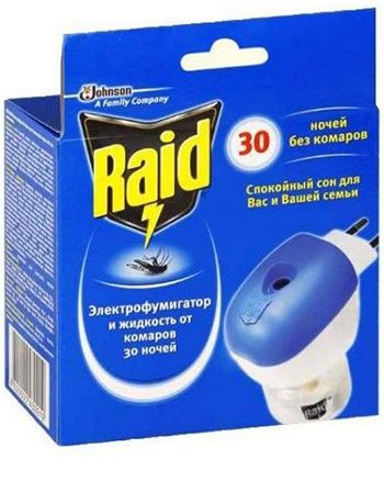 Raid Комплект Электрофумигатор + жидкость 30 ночей