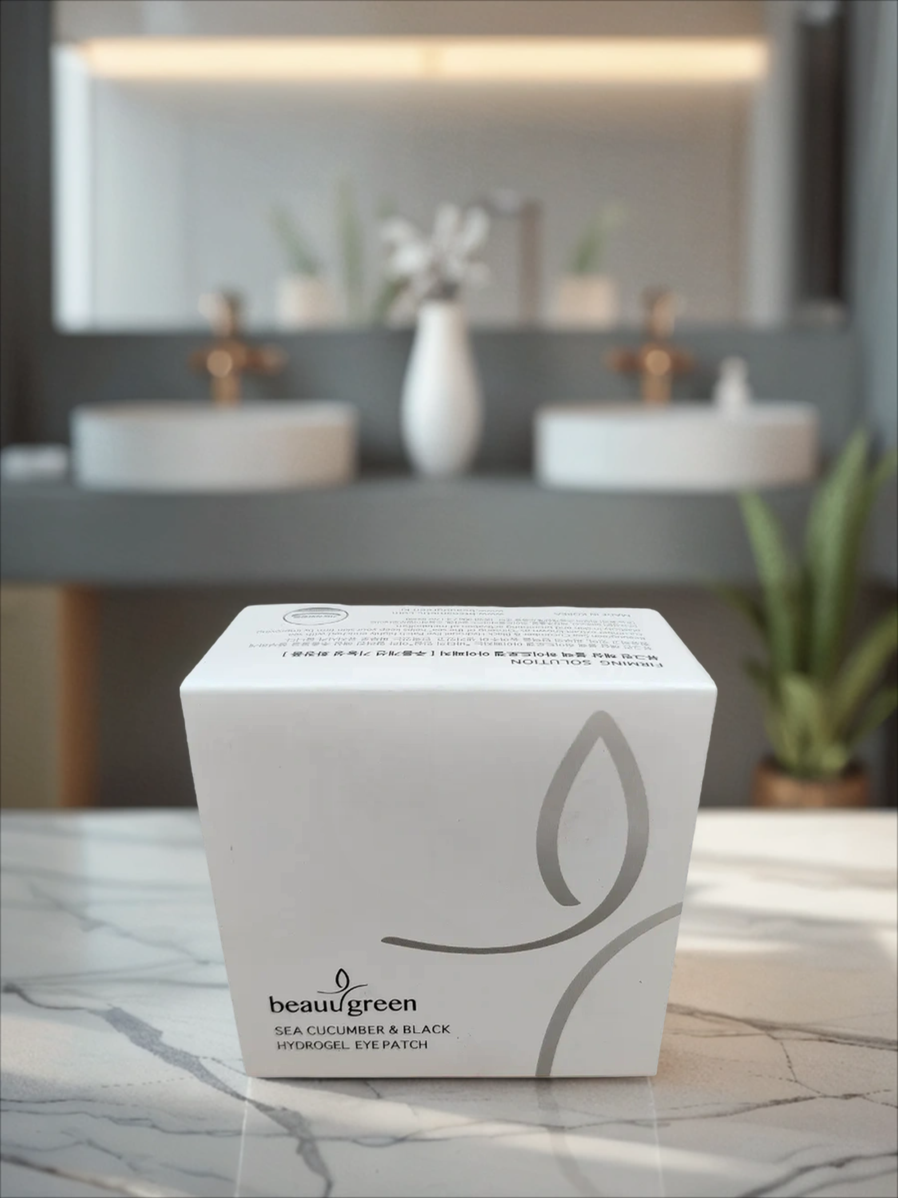 BeauuGreen Hydrogel Eye Patch Firming Solution Sea Cocumber & Black Гидрогелевые патчи для кожи вокруг глаз с экстрактом черного морского огурца 60 шт 90 гр