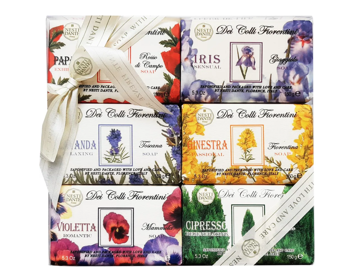 Nesti Dante Набор мыла Цветочная коллекция / Floral notes 6*150 г