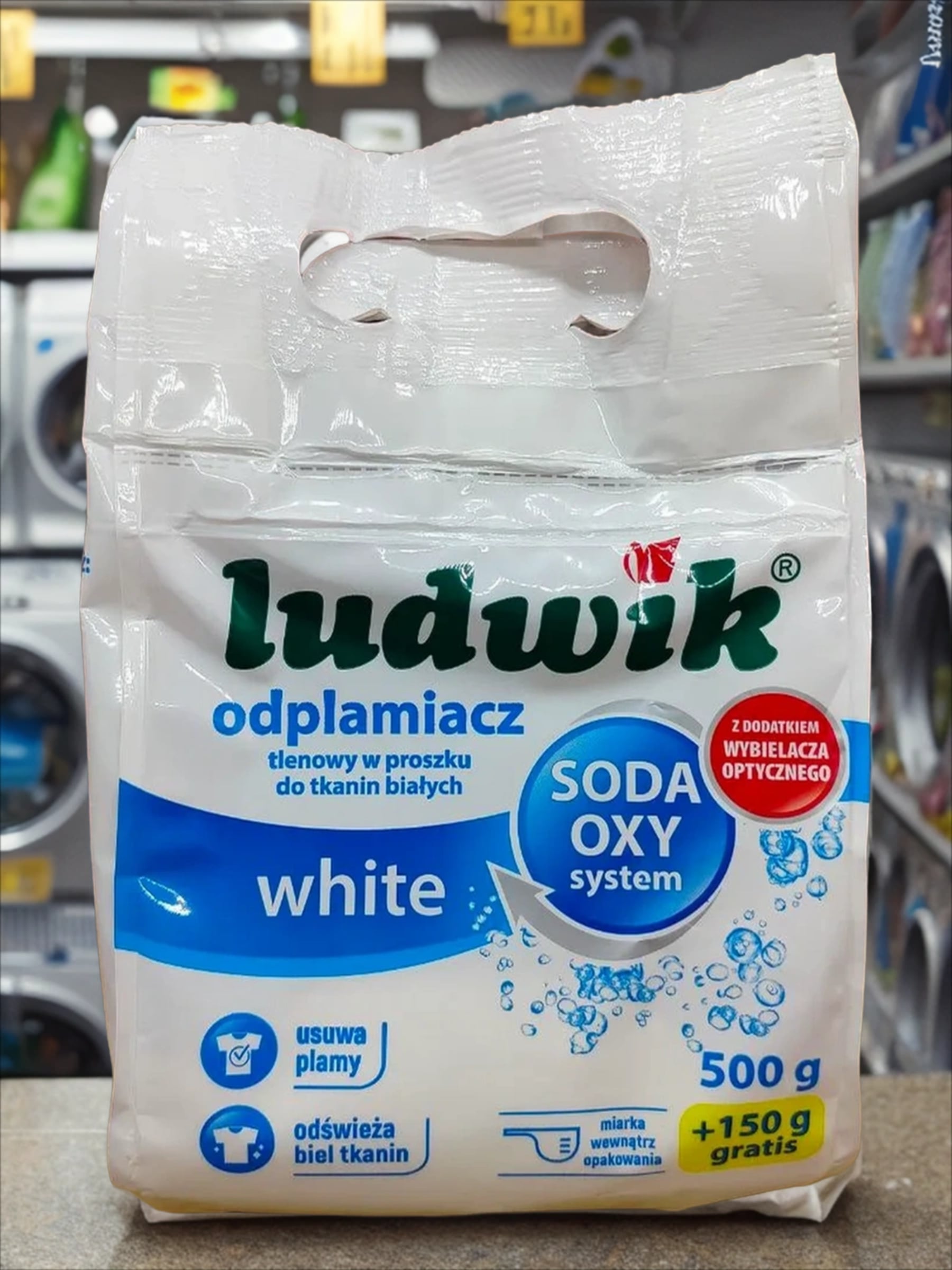 Ludwik White Кислородный порошковый пятновыводитель для белых тканей 650 гр