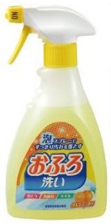 Nihon Foam spray Bathing wash Антибактериальный чистящий спрей-пена для ванной с апельсиновым маслом 400 мл