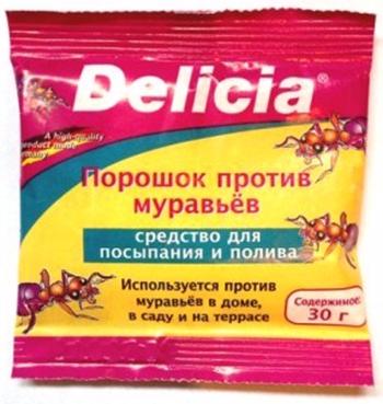 Delicia Порошок против муравьев 30 гр