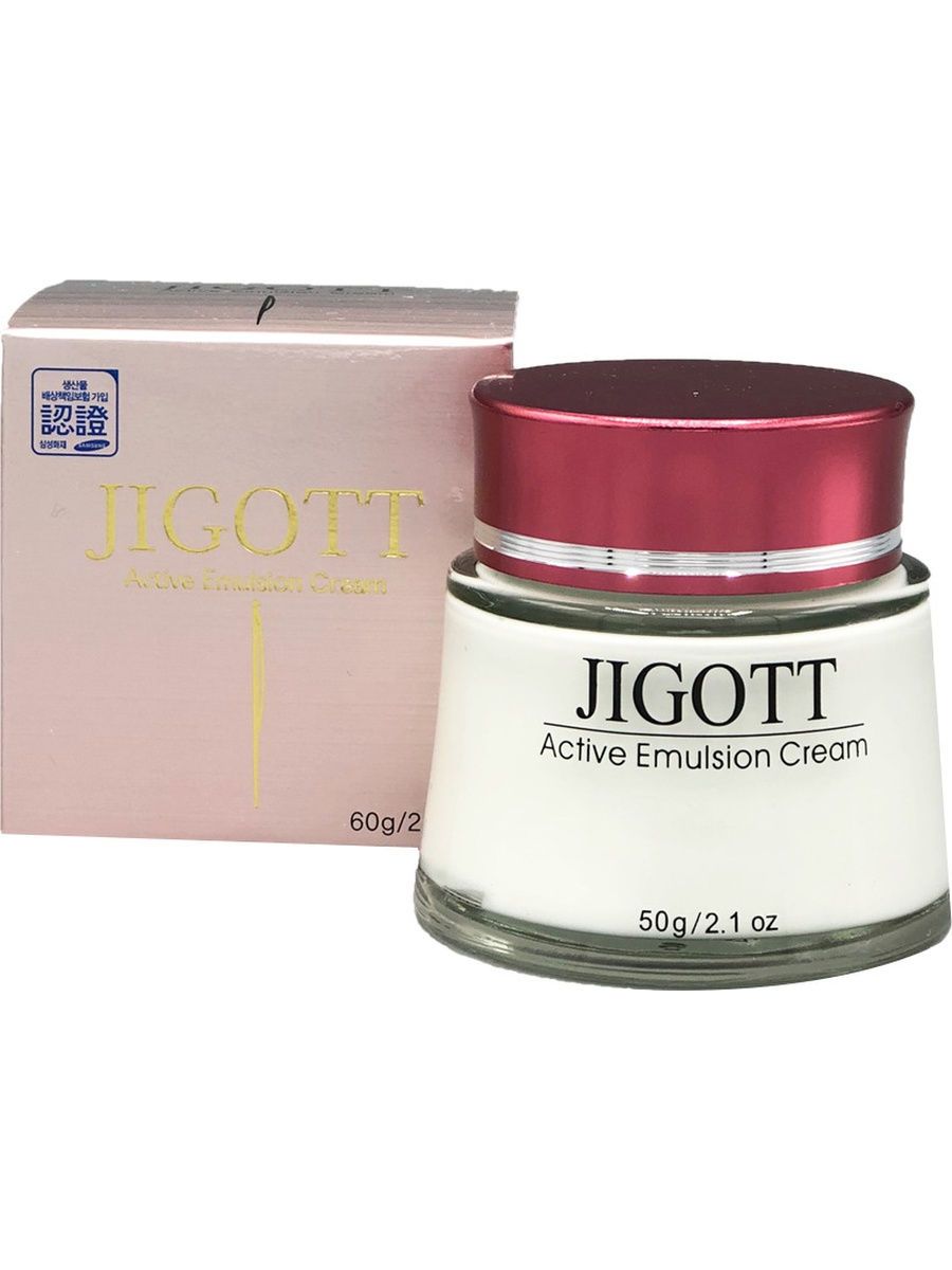 Jigott Active Emulsion Cream Крем для лица с гиалуроновой кислотой 50 мл