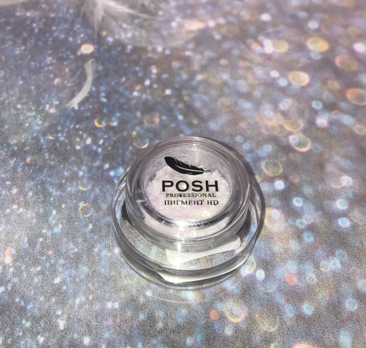 POSH HD-Пигмент для глаз и губ 5 гр Мелкодисперсный Космическое Сияние Бриллиантовый снег Дуахром №1-105B Brillant Magic Soft