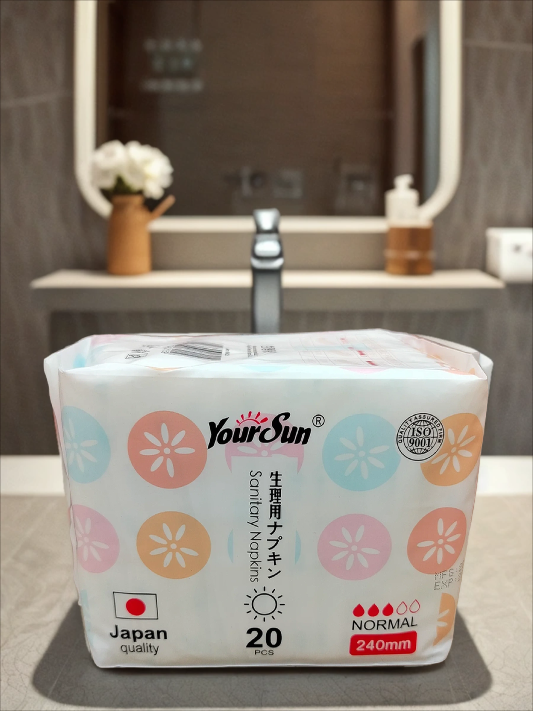 YourSun Женские гигиенические дневные прокладки 240 мм 3 капли 20 шт