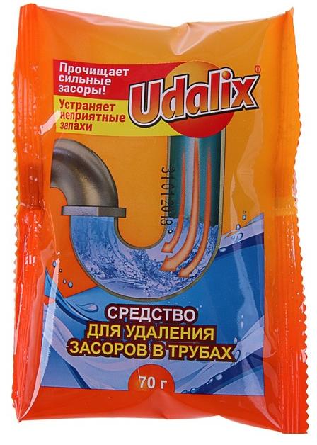 Udalix средство для удаления засоров в трубах 70 гр