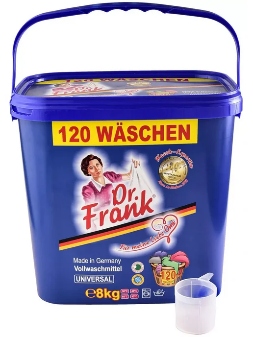 Dr.Frank Universal Порошок для ручной и автоматической стирки концентрированный универсальный 8 кг на 120 стирок