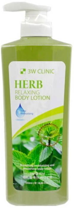 3W Clinic Relaxing Body Lotion Herb Лосьон для тела с Травами 550 мл